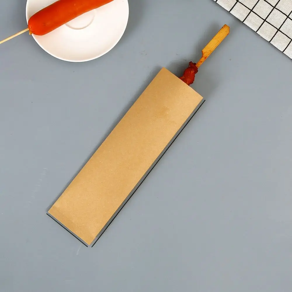Oil Proof Paper Snack Bag Disposable Takeout Container For Crispy Fried Chicken BBQ Skewers Pastry Shop Catering Tools