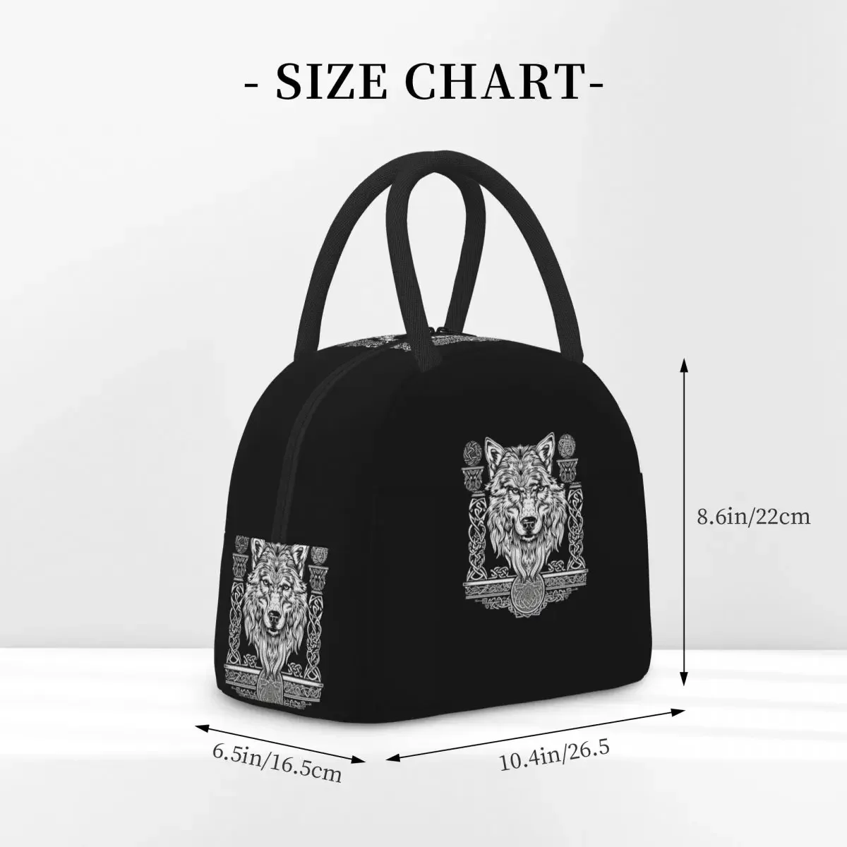 Norse Nordic Viking Celtic Insulated Lunch Bag for Women Children Leakproof Food Boxes Thermal Lunch Box Tote