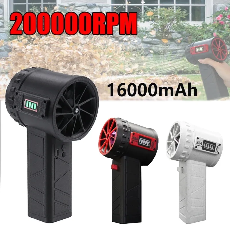 

1500g Thrust X64 Turbo Jet Fan Air Blower Handheld 60m/s Electric Brushless Motor Violent Blower 16000mA Cleaner Type-C Charging