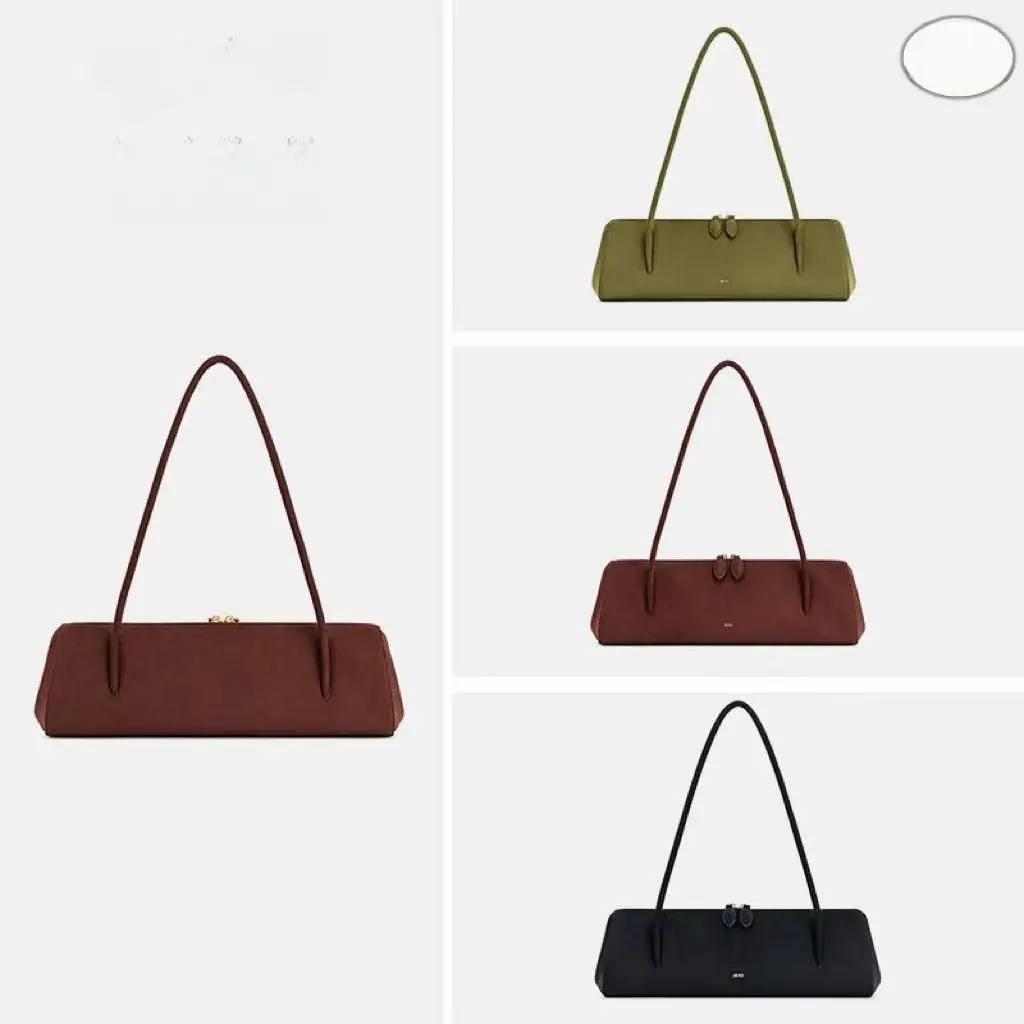 

jw New Style Baguette Bag for Women, Suede Single Shoulder Underarm Bag, French Niche Retro Sausage Bagсумка женская