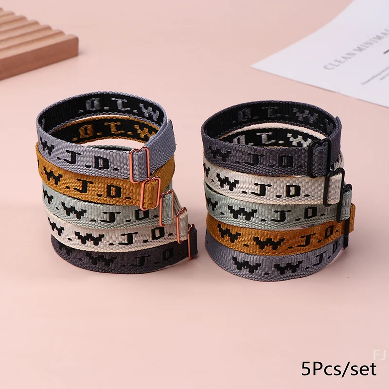 

[YU]5Pcs WWJD Adjustable Colorful Bracelets What Wound Jesus Do Bracelets Inspirational Christian Jewelry Gifts For Women Men