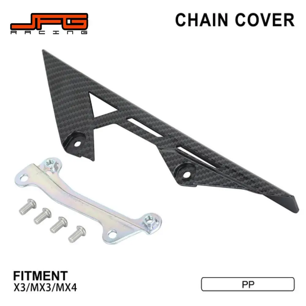 

Motorcycle Chain Guard For Talaria MX3 MX4 MX5 Carbon Fiber Texture Cover Protection Electric Bicycle Motocross Accessories