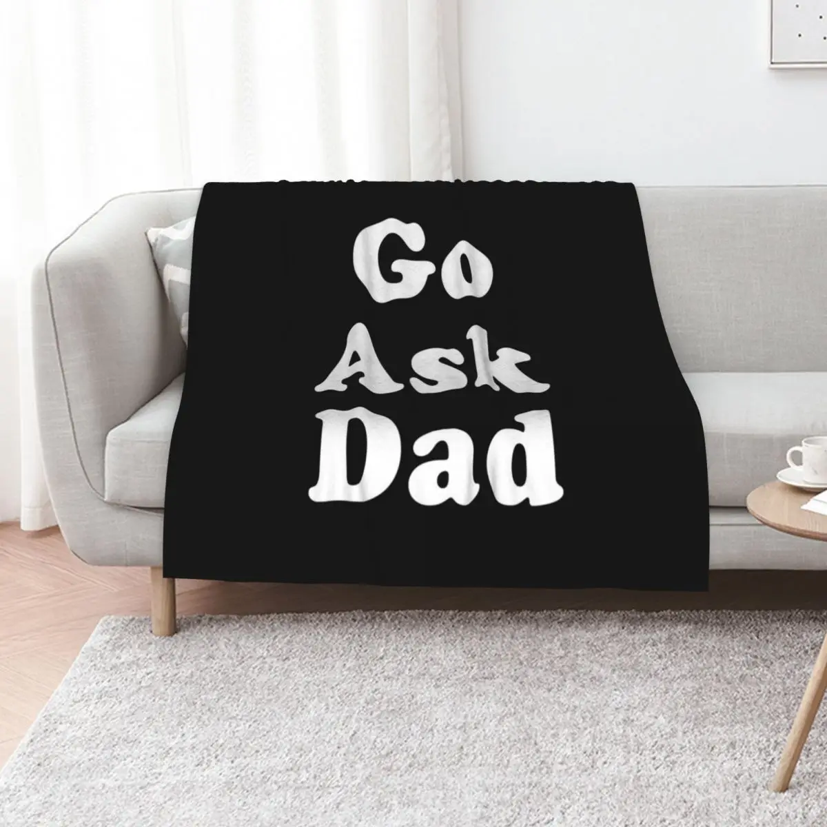 

Go Ask Dad Throw Blanket Thermals For Travel Warm Luxury Designer Camping Blankets
