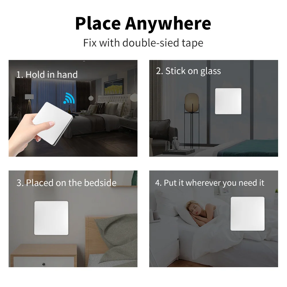 Wireless Smart Switch Light RF433 No Battery Required Waterproof 110-220V with Mini Relay Receiver House Improvement Switch Set image 6