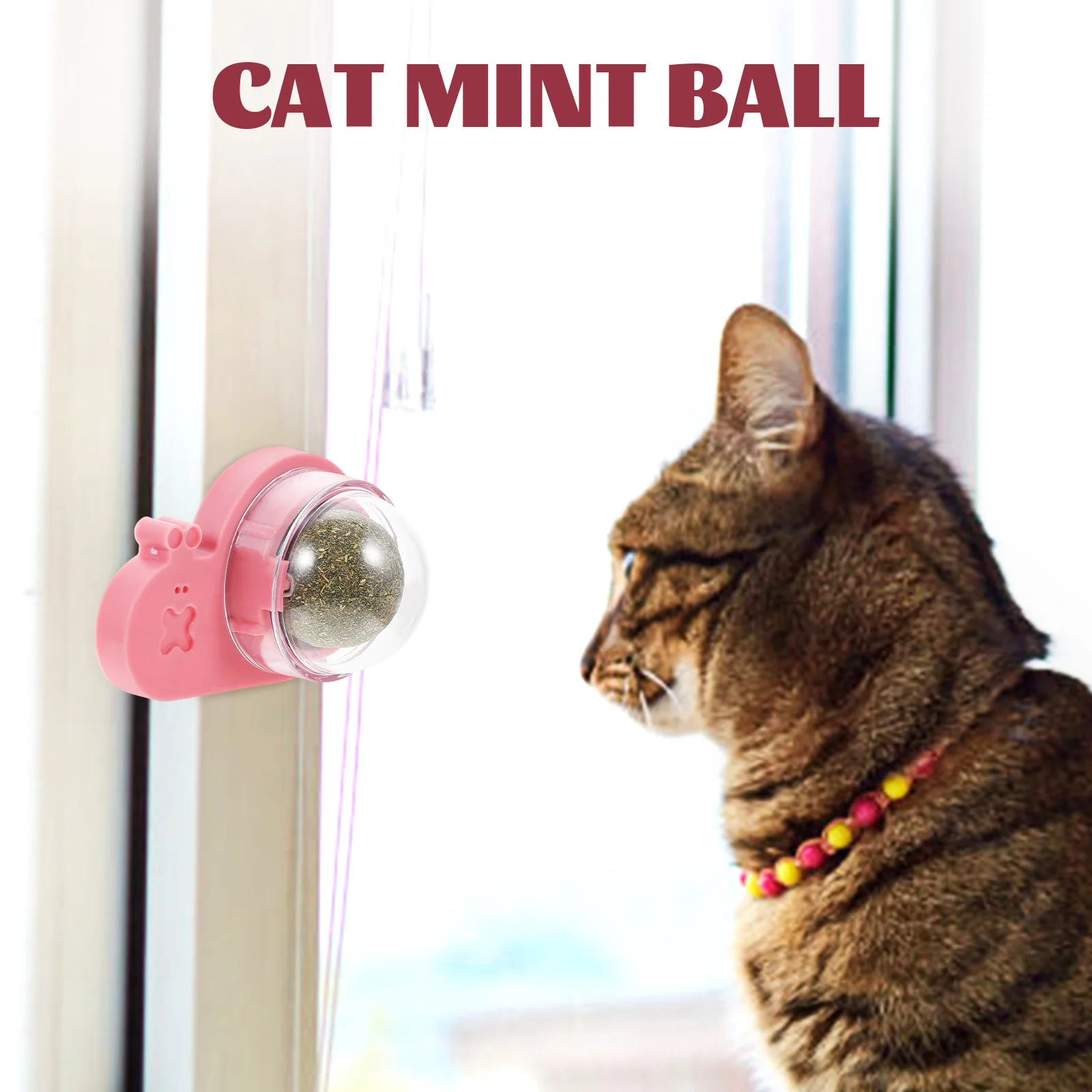 

Cat Snacks Catnip Toys for Indoor Cats Lick Balls Treats Pp Rotating