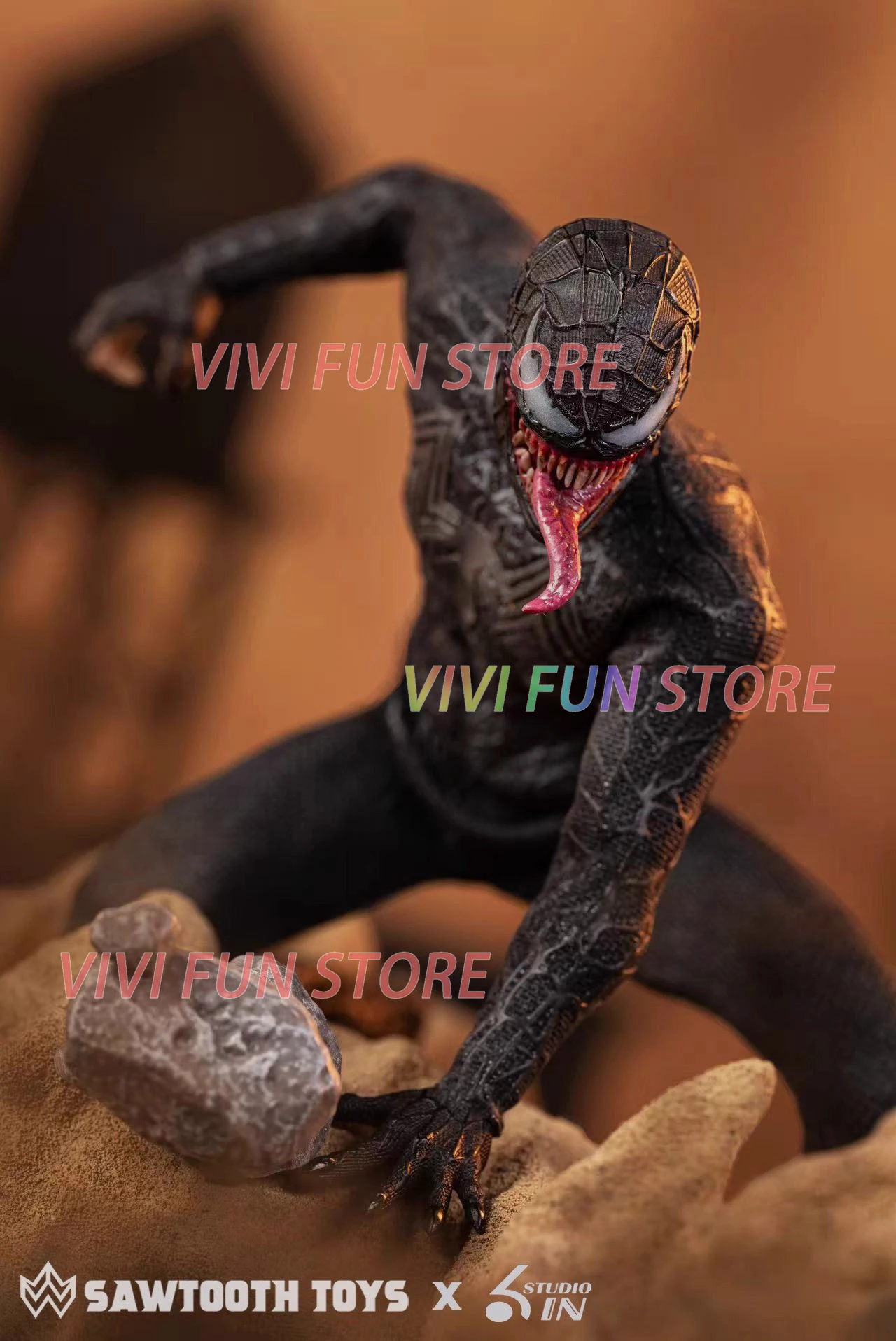 In Stock New Original SAWTOOTH TOYS X 6in Studio STM-20251 Venom 1/12 Movability Model Toys Cloth clothes
