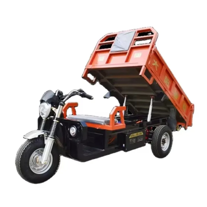 Hill Area Electric Tricycle Powerful Motor Good Climbing Three Wheel Electric Cargo Vehicle Farm Mountain Road Goods Long Range