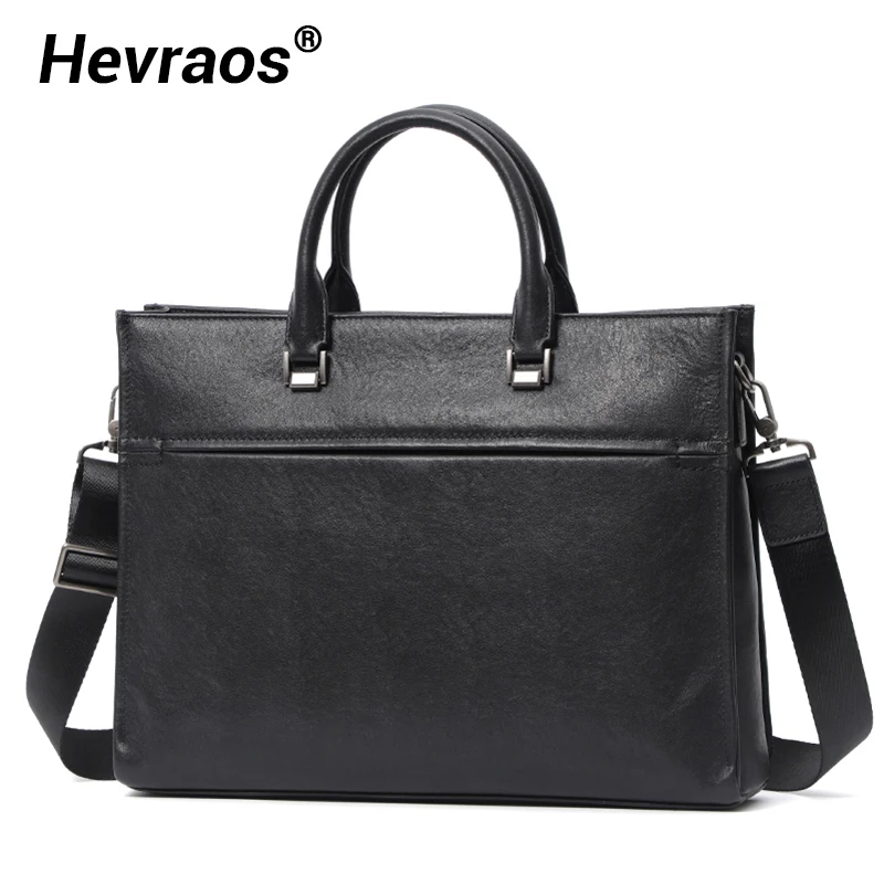 New Casual Men's Business Briefcase Men Handbag Genuine Leather Shoulder Bag Male Shoulder Office Bags Totes Bolso Hombre