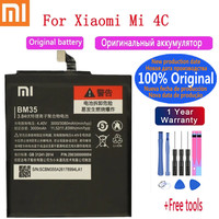 BM35 3080mAh 100% Orginal Xiao mi Battery For Xiaomi Mi 4C Mi4C High Quality Phone Replacement Batteries Fast Shipping