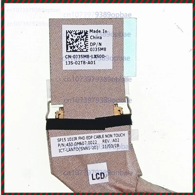 

Кабель без сенсорного ЖК-экрана FHD для Dell Precision 5520, Latitude 3560, 0J35M8