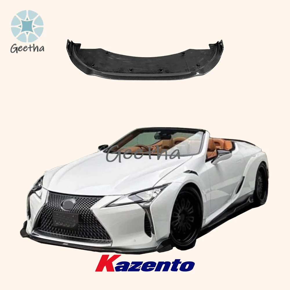 Car Carbon Fiber Front Lip Body Kit for Lexus LC 500 URZ100 17-22 TM Type Carbon Fiber Front Bumper Bottom Lip Splitter