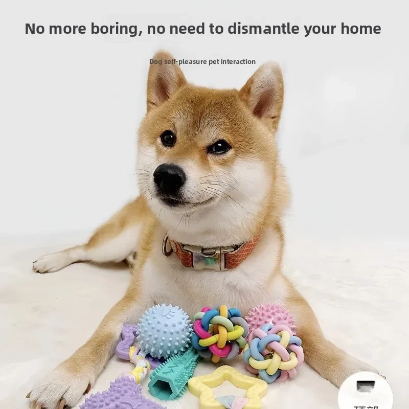 Игрушки для домашних животных, жевательная игрушка для собак, интерактивный резиновый шарик для маленьких и больших собак, кошек, шарик для чистки зубов, аксессуары для домашних животных