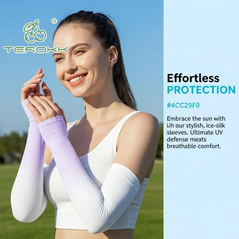 

Summer Gradient Ice Sleeve Sunscreen Thin Arm Sleeves For Driving UV Protection Outdoor Cycling