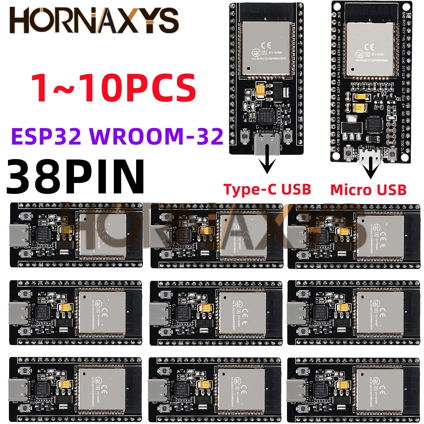 Desarrollo ESP32 Tipo C CP2102 WIFI Módulo Bluetooth Módulo Inalámbrico De Doble Núcleo ESP-WROOM-32 Placa De Expansión 38 Pines
