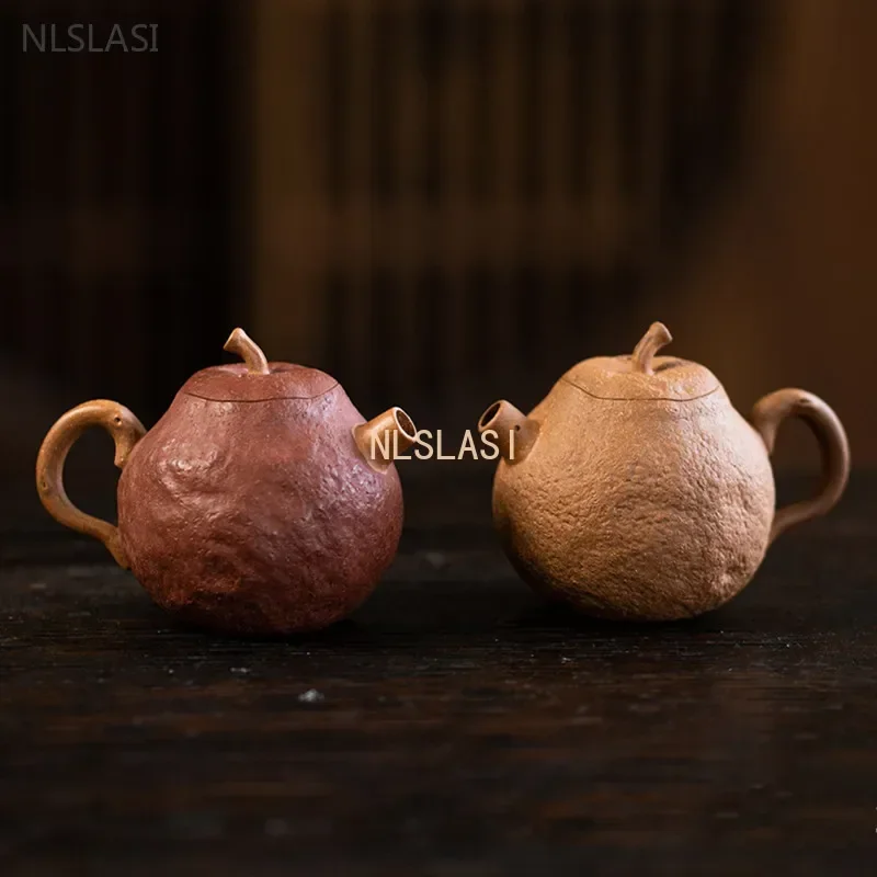 90ml Handmade Yixing Purple Clay Teapot High Quality Filter Beauty Pot Raw Ore Zisha Tea Kettle Customized Tea Infuser