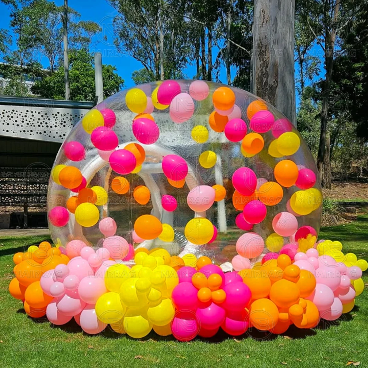 NAIRBAG-globo con cúpula de aire de 3m, casa de burbujas inflable de Pvc para exteriores, casa de burbujas de 10 pies y 13 pies, tienda inflable de 4m con soplador