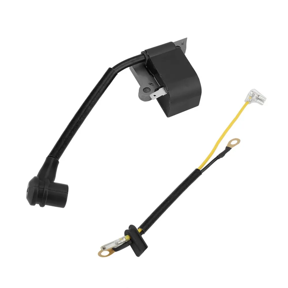 Black Chainsaw Ignition Coil With Wire Compact Ignition Coil Module Metal for Husqvarna 136 137 141 23 235 240 26 36 41