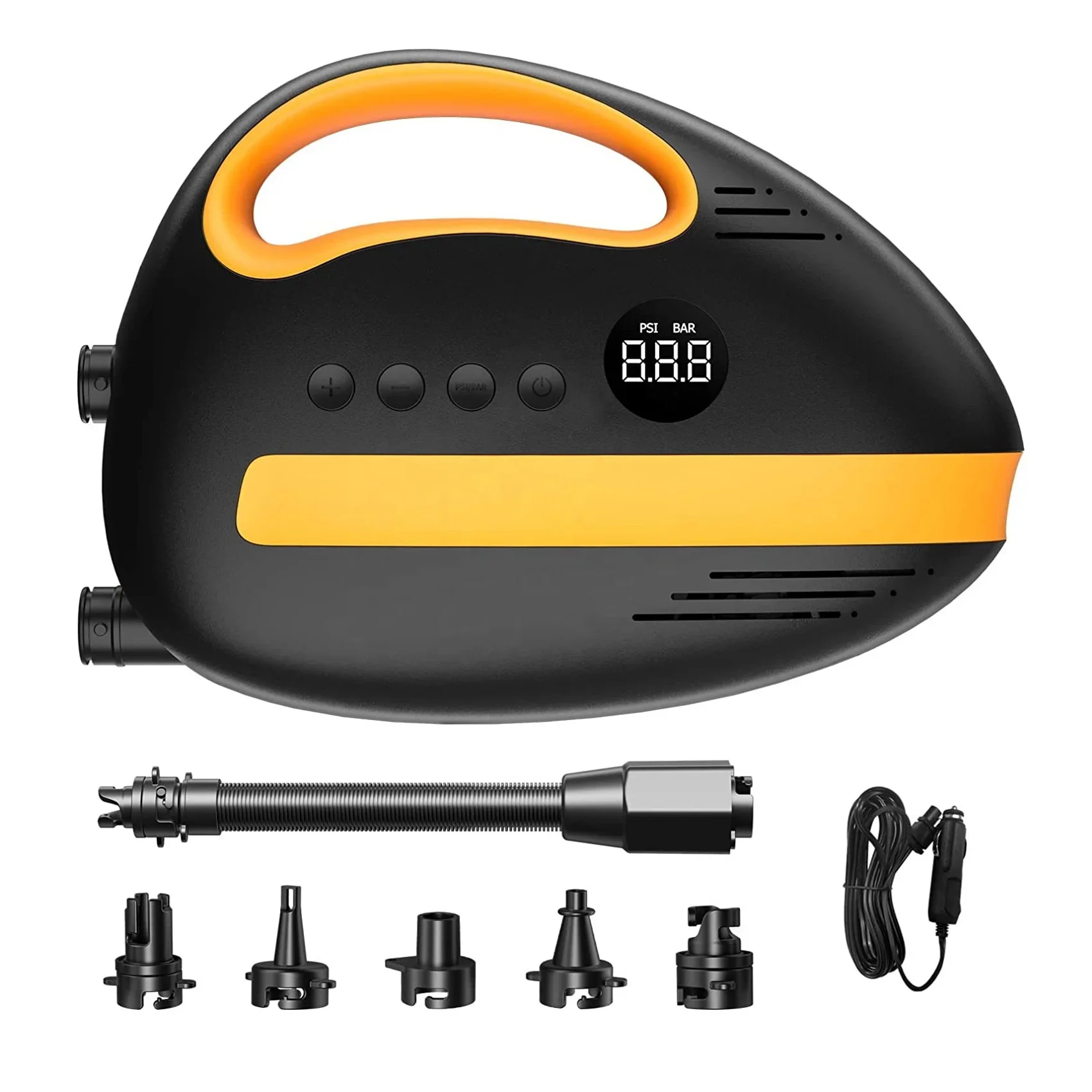 

SUP Pump with Auto-Off DeflationCar Connector Electric Portable Air Pump