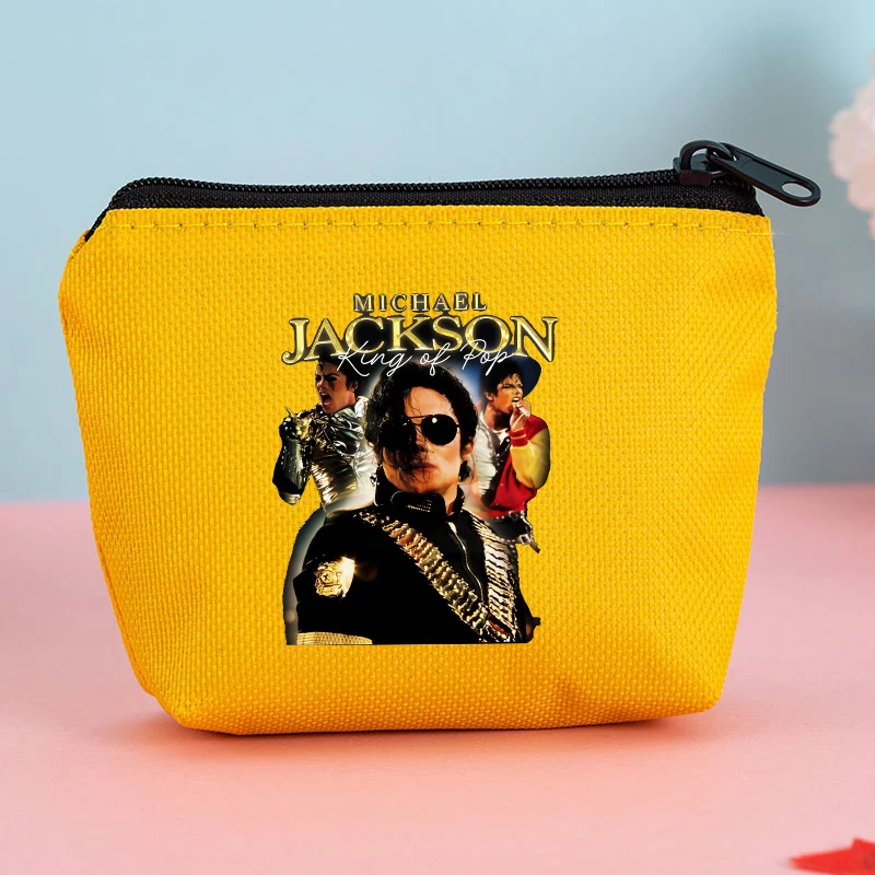 King of Pop Michael Jackson Coin Purse Cartoon MJ Wallets Mini