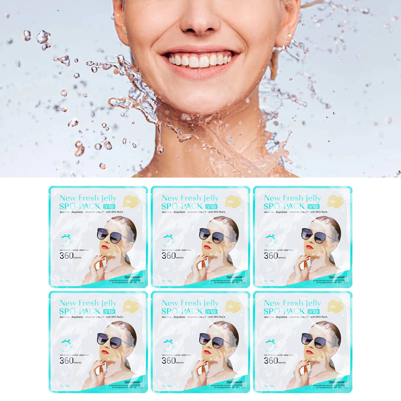 

Уличная гелевая маска, защита от солнца, гидрогелевая маска, одноразовая увлажняющая полукрышка, подвесная защита от солнца, охлаждающий патч