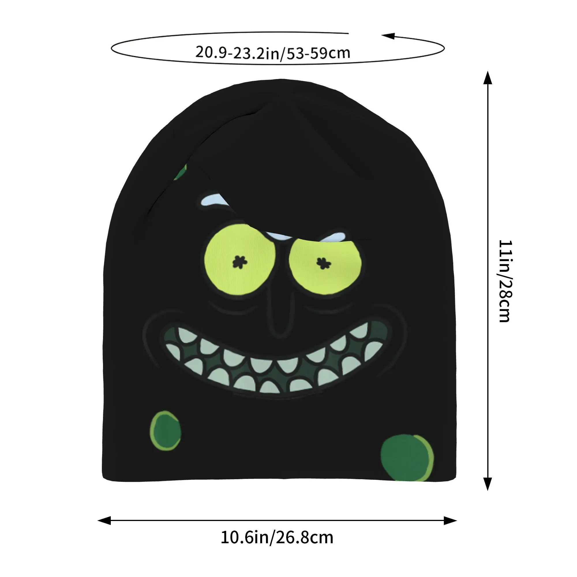 Rick Morty Pickle Rick Face Thin Hat Bonnet Hats Autumn Styles  Skullies Beanies Caps Men Women's Street Ski Cap