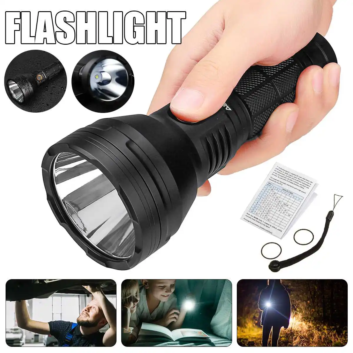 

Astrolux FT03 SST40-W 8 modes 2400lm 875m NarsilM V1.3 USB-C Rechargeable 2A 26650 21700 18650 Portable Outdoor LED Flashlight