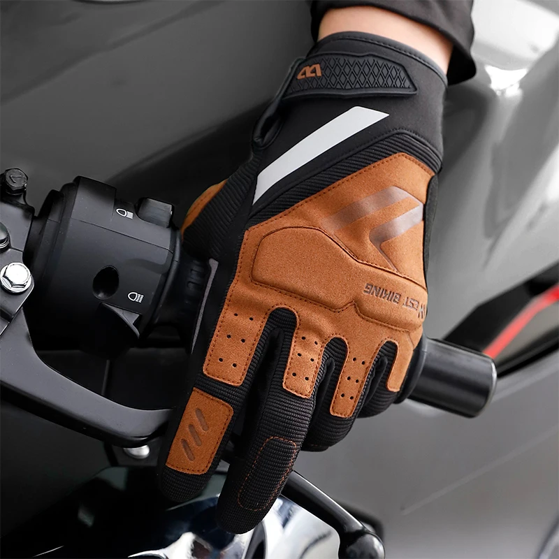 WEST BIKING Motorcycle Bicycle Touch Screen Gloves MTB Cycling Motocross Gloves Men Women Gym Wear-Resistant Sport Gloves