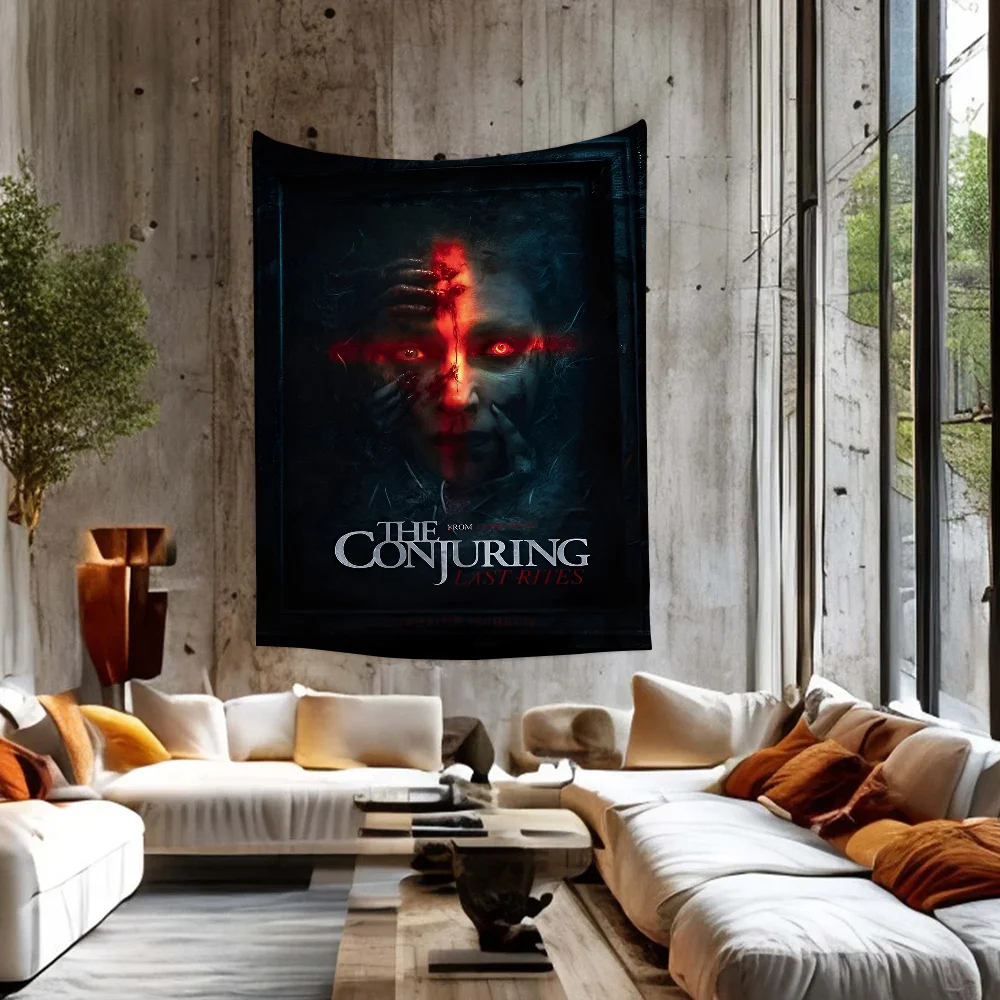 

Classic Horror Movie The Conjuring Colorful Tapestry Wall Hanging Bohemian Wall Tapestries Mandala Wall Hanging Sheets