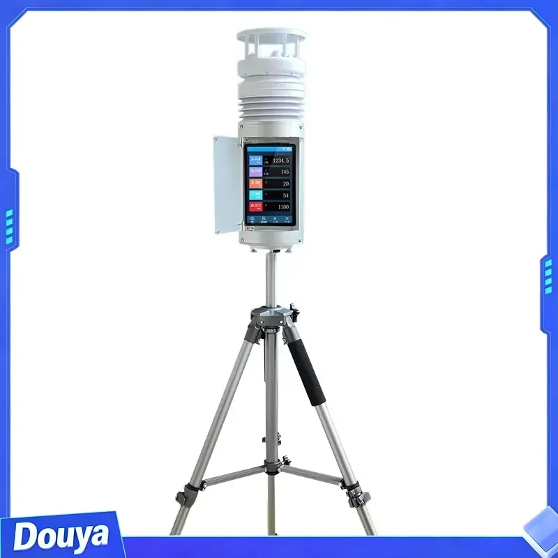 Portable Mobile Agriculture Weather Instrument with Touch Screen LED Light Source Aluminum Rs485 Lora Ultrasonic Weather
