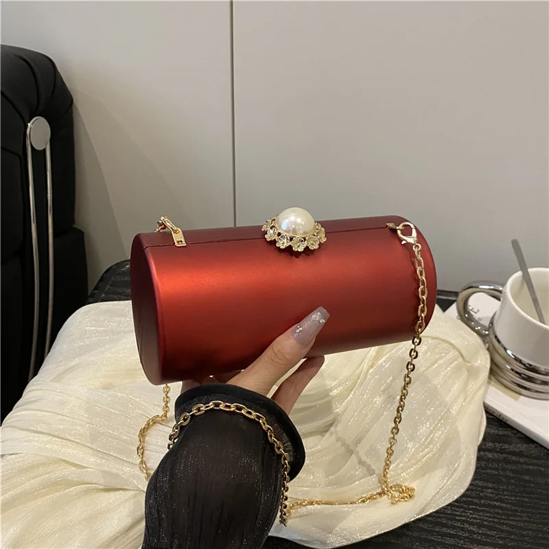 

Women's Handbag Bags For Women 2025 Party Clutches Fashion Cylinder Mini Evening Purse Crossbody Bag