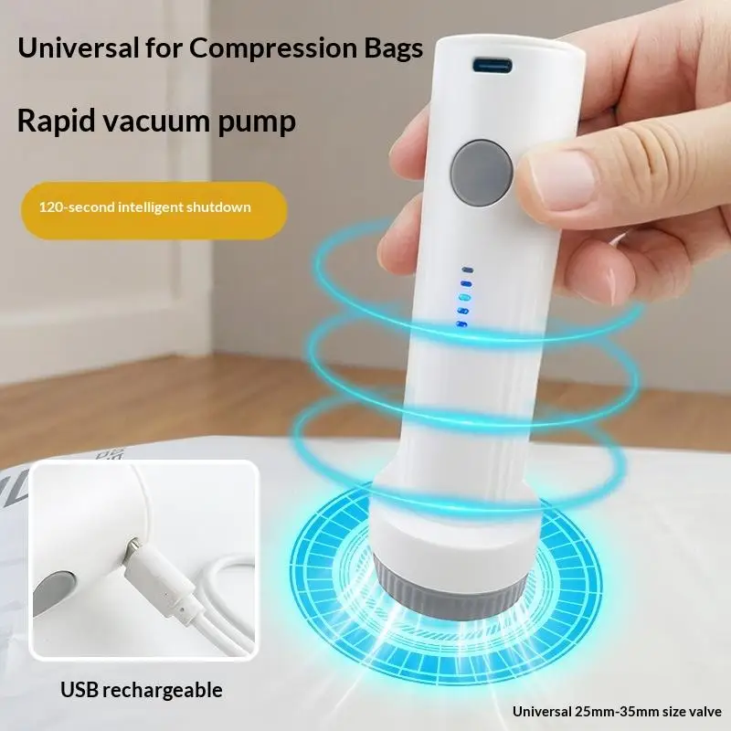 ~Cordless Electric Vacuum Cleaner Is Suitable For Vacuuming Storage Bags And Storing Travel Clothing