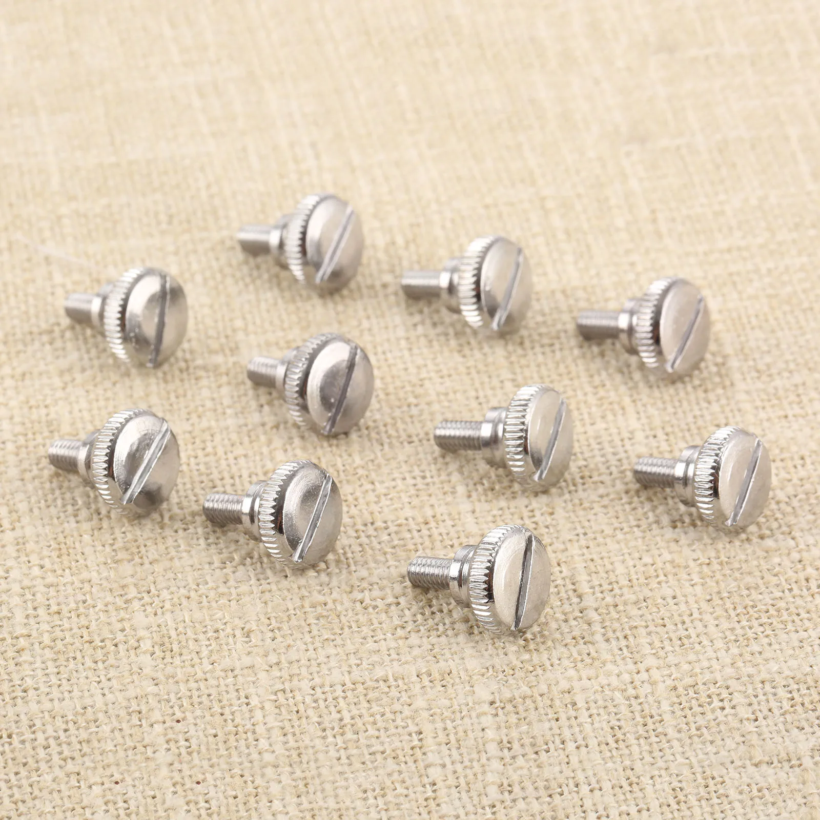 DRELD 10Pcs Home Sewing Machine Metal Feet Thumb Screw For Lockstitch Home Sewing Machine Presser Foot M3.5*15mm