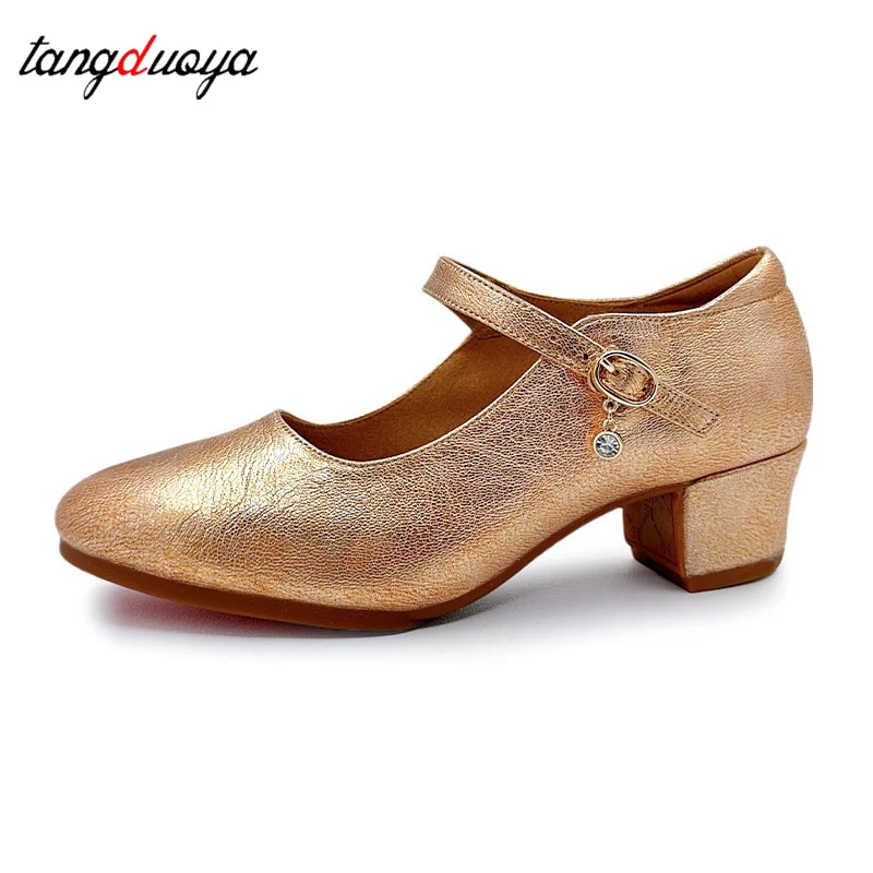 Dance shoes Girls' ballroom dance Waltz professional competition performance training Exercise Women's soft soles shoes