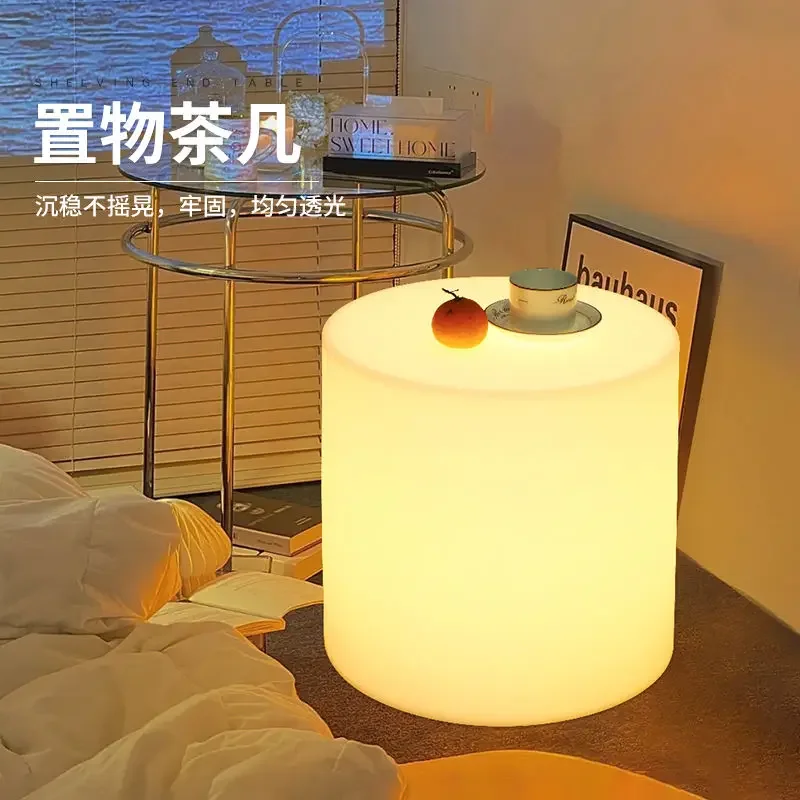 Multifunctional floor lamp, bedside cabinet, storage rack, integrated desk lamp, bedroom, living room, coffee table