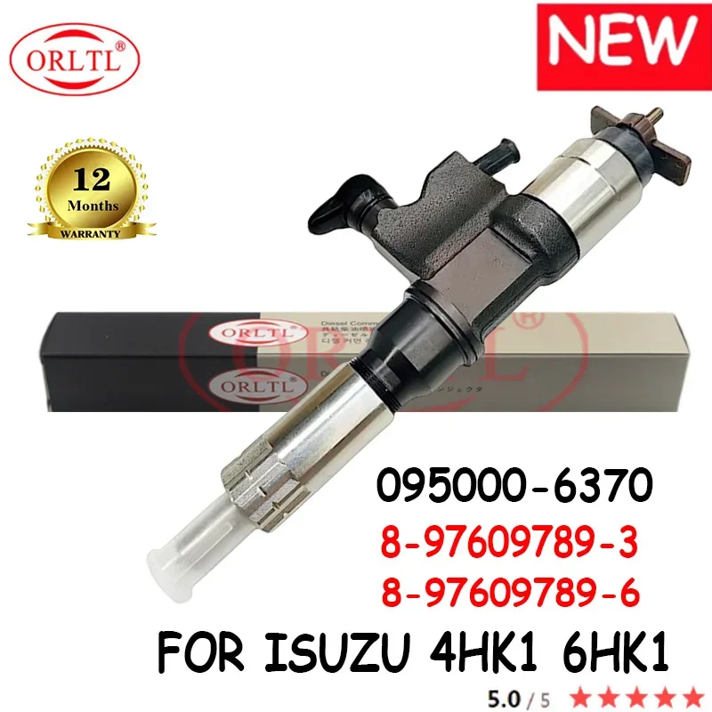 

NEW Common rail Injector 095000-6370 8-97609789-3 8-97609789-6 0950006370 095000 6370 For ISUZU 4HK1 6HK1