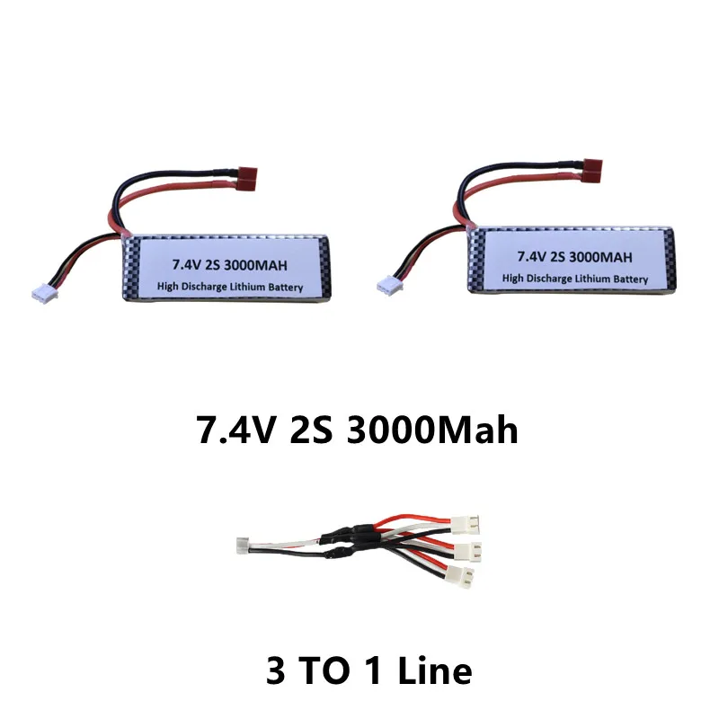 104016 104018 104019 Brushless Power 1:10 4WD 60KM/H High Speed Remote Control RC Car Spare Parts 7.4V 2000Mah&3000Mah Battery
