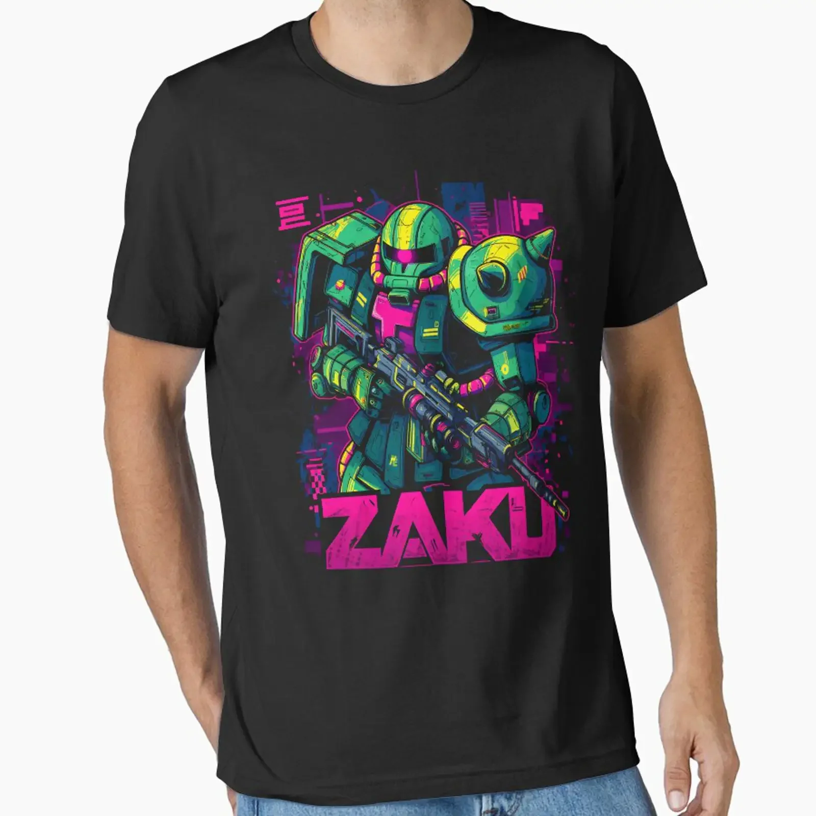 Von Zaku entworfen und von RatherCreative verkauft, Vintage-Waschung, bequem, leicht weich, stilvoll, Unisex, für Herren, lässig, atmungsaktiv.