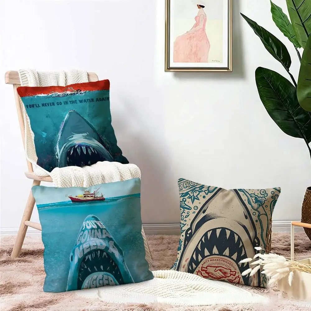 Jaws Classic Movie Cushion Cover Decorative Pillow Sofa Home Decor case pillow cases