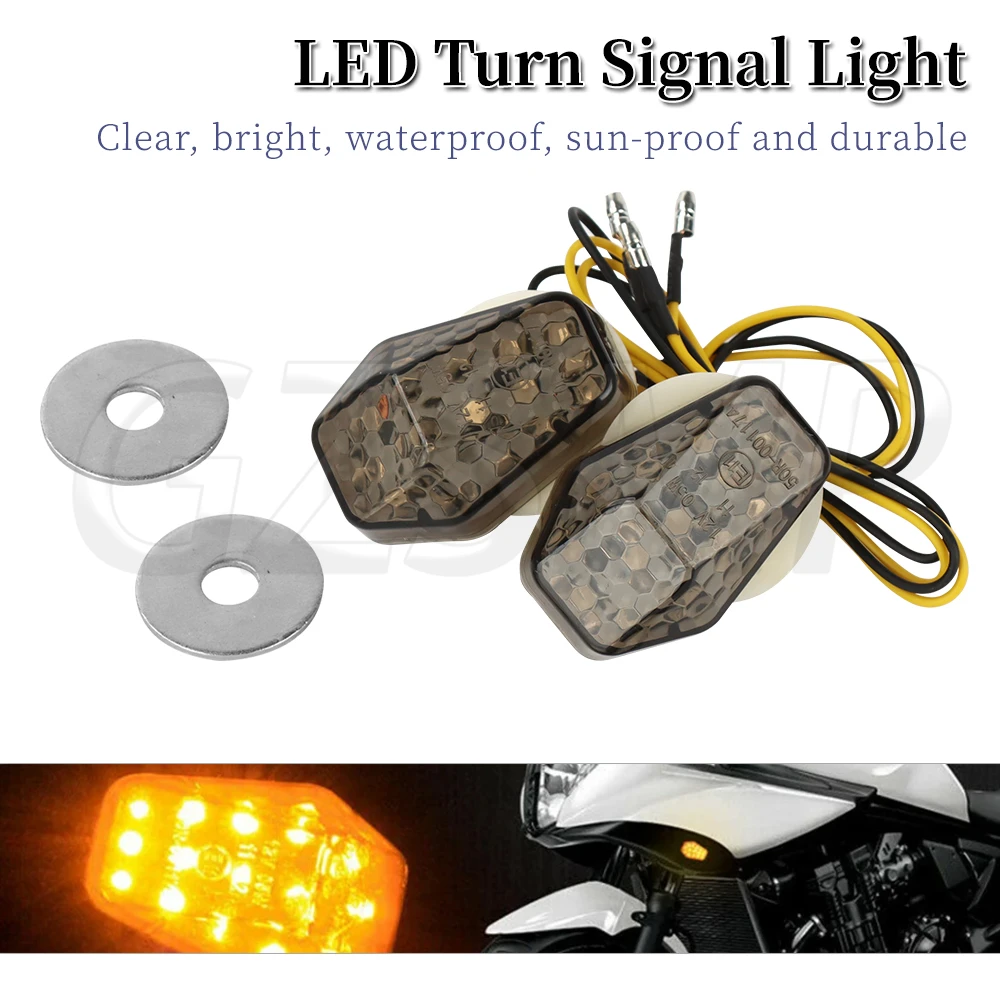 

Fit for Suzuki SV 650 1000 S GSXR 600 750 1000 Motorcycle 2 Wire LED Flush Mount Flasher Turn Signal Light Indicators