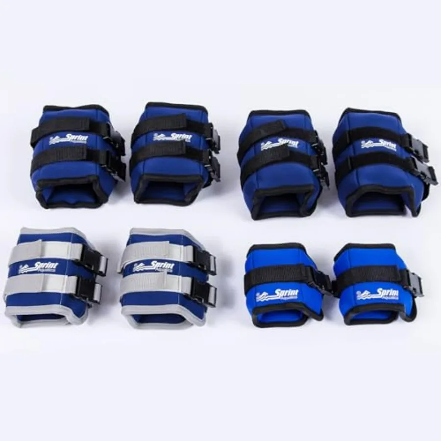 أوزان الكاحل للتدريب على اللياقة البدنية والتمارين اليومية 3 رطل مقاومة قابلة للتعديل مع أشرطة مبطنة ناعمة لتحسين القوة #2