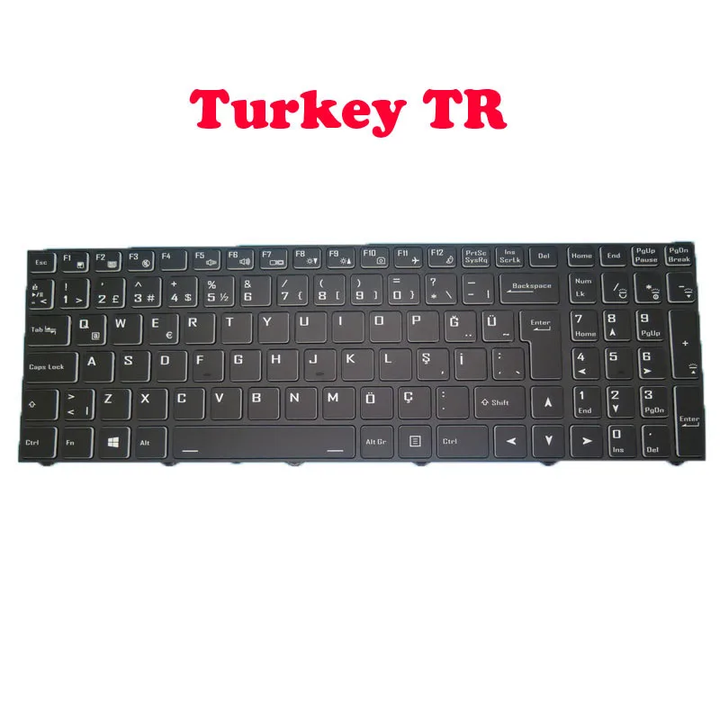 Teclado portátil sem retroiluminação, para gigabyte a5, x1, a5, k1, a7, x1, a7, k1, estados unidos, alemão, gr, moldura preta