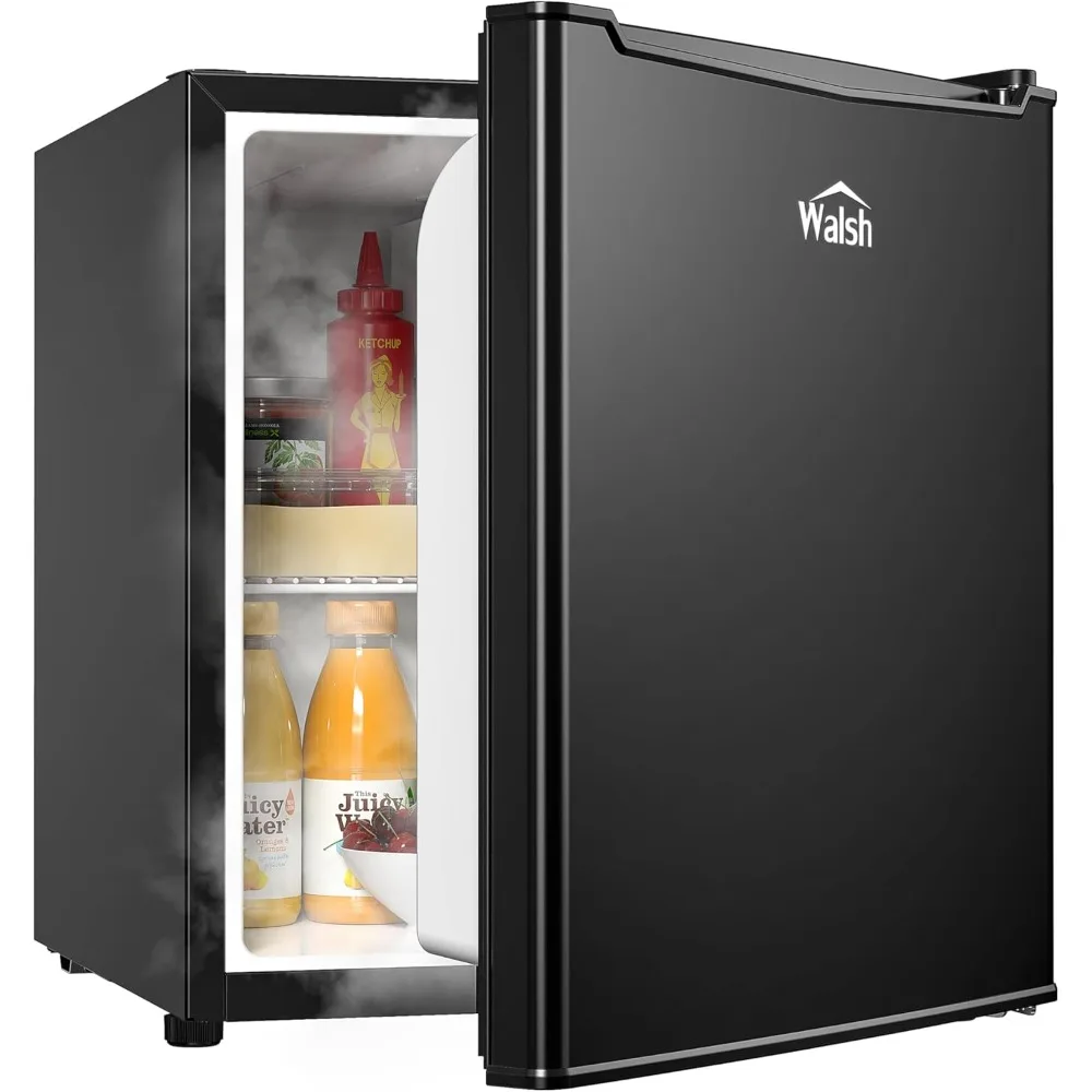 

Compact Refrigerator, Single Door Mini Fridge, Energy Efficient, Adjustable Mechanical Thermostat with Chiller, Reversible Doors