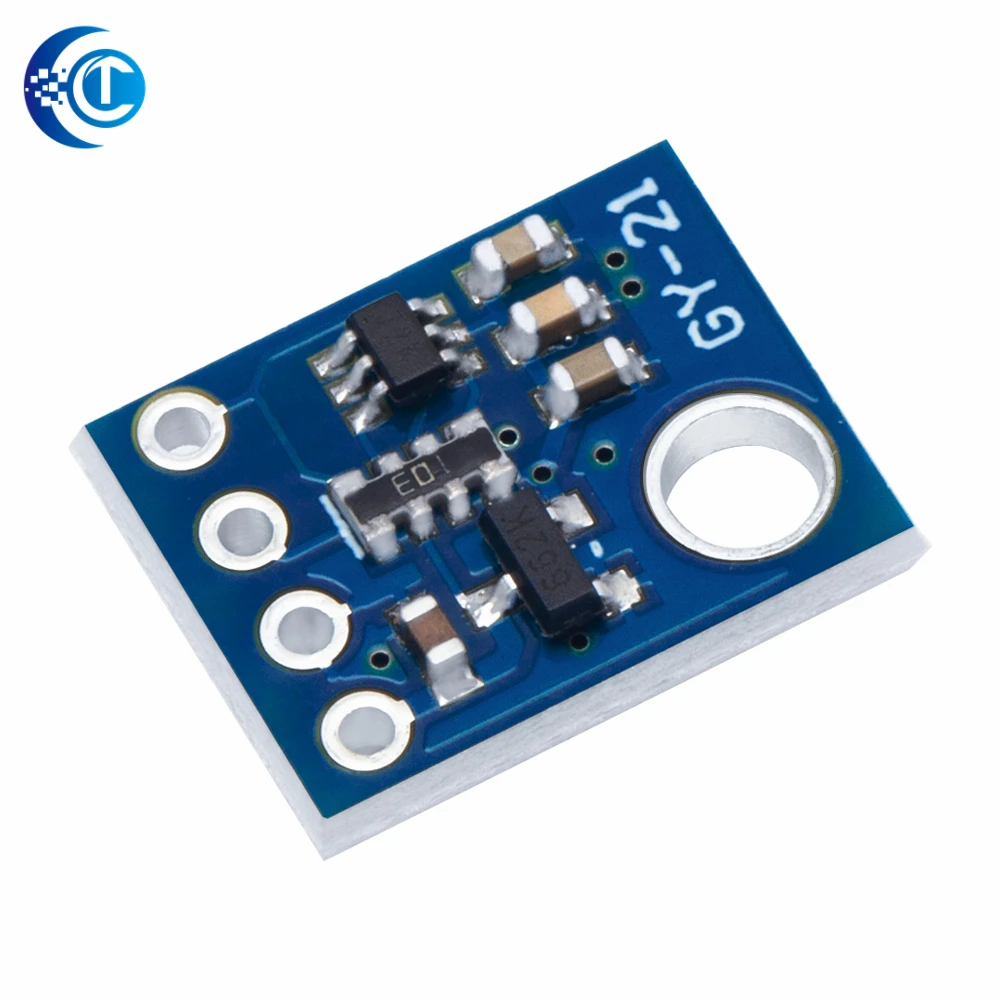 para Arduino Si7021 - Baseado GY - 21 Módulo Sensor de Umidade Industrial - Interface I2C, Baixa Potência CMOS IC