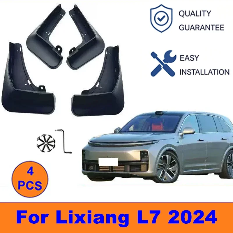 

4Pcs Mud Flaps For Lixiang L7 2024 - Splash Guards Front&Rear Wheel Fender Mudguards Car Exterior Protection Accessories