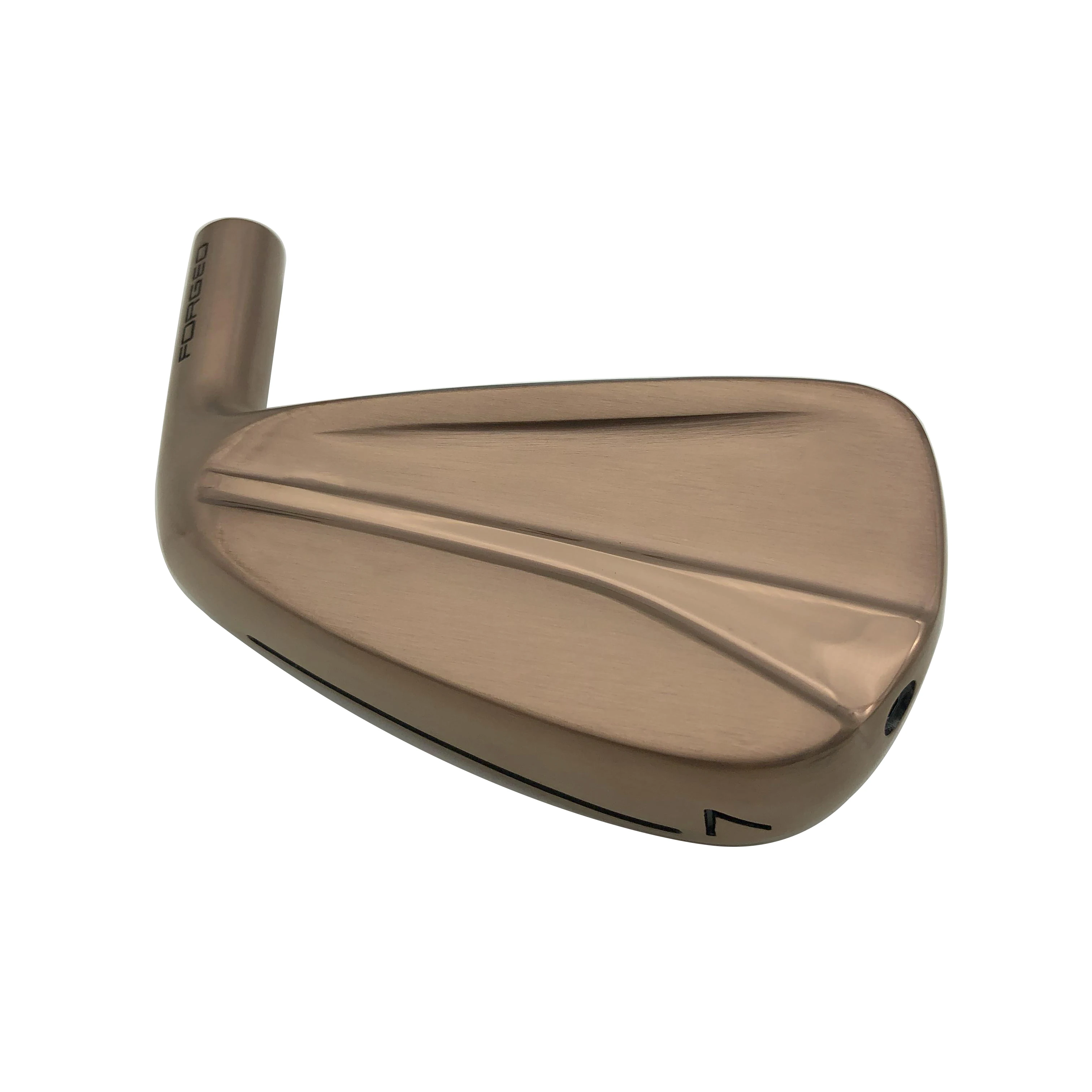 مكاوي النادي مزورة من الحديد الذهبي المقاوم للصدأ مزورة لليد اليمنى # طقم حديد جولف مطحون 4-P برأس حديد جولف ذهبي وردي #4