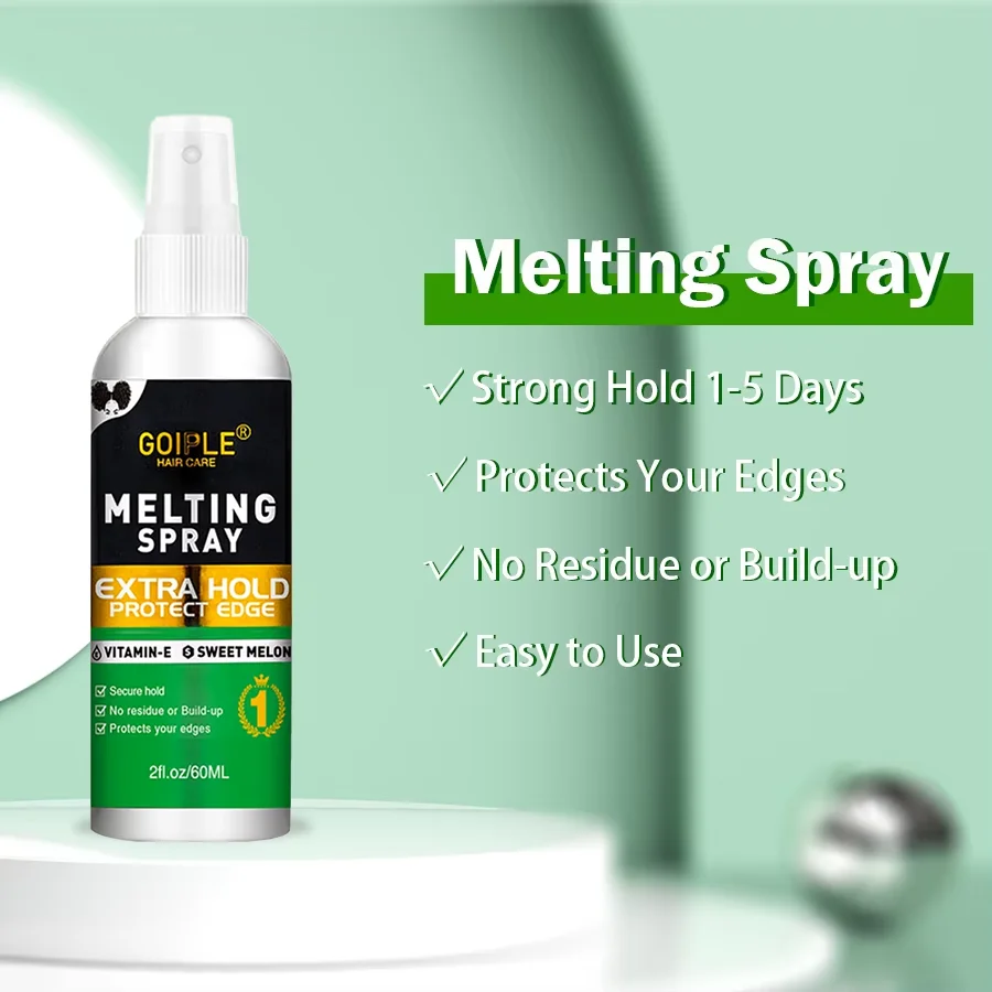 GOIPLE الدانتيل الباروكة ذوبان موس التجفيف السريع غير مرئية الغراء رذاذ الباروكات السلس التصميم الشمع حافة تشكيل حماية رغوة لاصق 7 قطعة #4