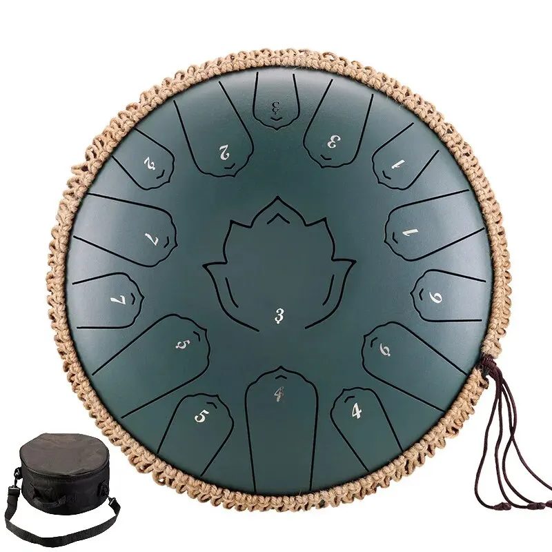 Hluru Stalen Tong Drum Glucofoon 13 Inch 15 Noten C Tone Muziek Drum Ethereal Drum Percussie Muziekinstrumenten Stalen Drum