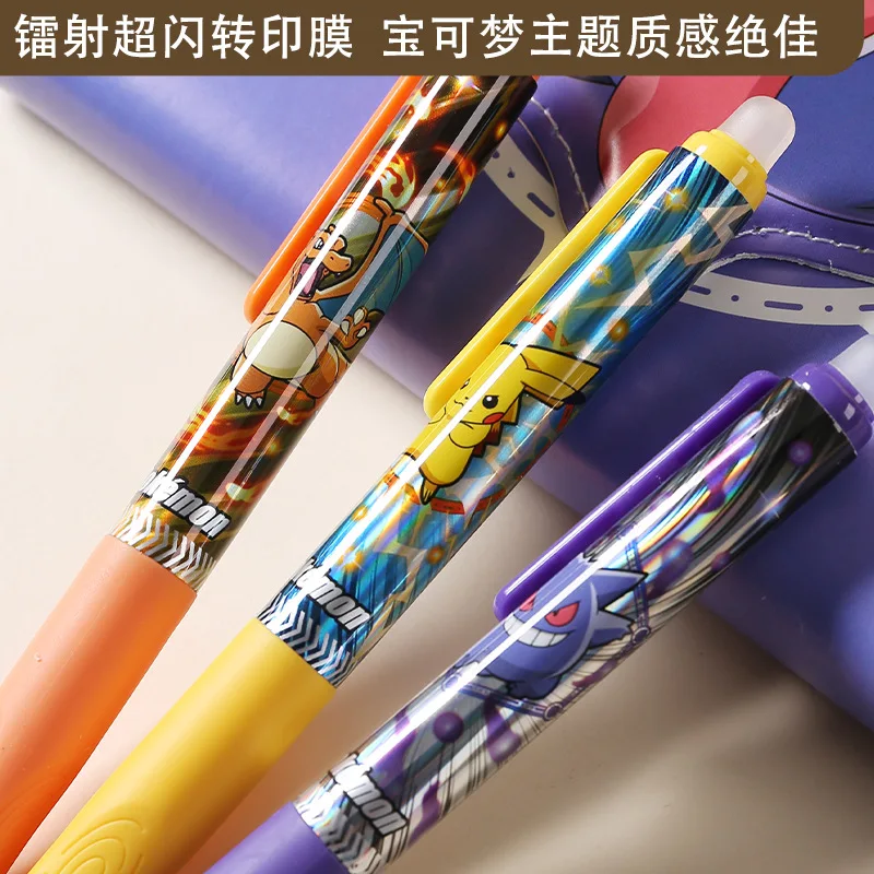 Imagem -03 - Lot Pokemon Cartoon Erasable Gel Pen Cute 0.5 mm Black Blue Ink Neutral Pens Promotional Gift Office School Supplies 30 Pcs