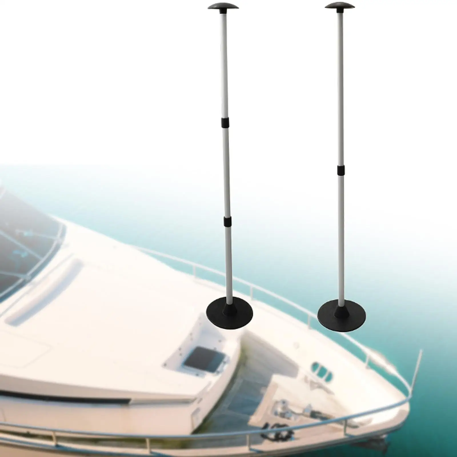 Boat Cover Support Pole Prevent Water Pooling Pontoon Boat Cover Pole Easy to Use Accessories Boat Traps Standing Pole System