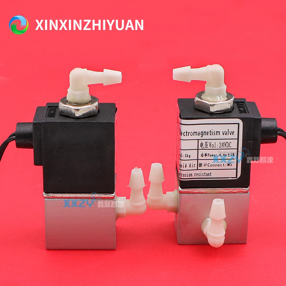 Válvula solenóide JNF 4.4W para impressora plana Flora Myjet JHF Vista UV Válvula eletromagnética de 3 vias 24V DC para impressora jato de tinta